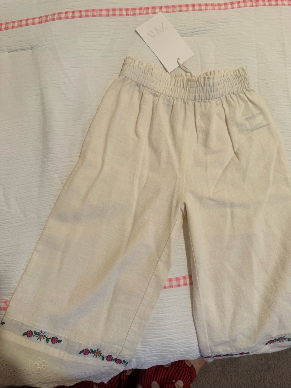 Zara kids Ivory Embroidered Two-Piece Set - Picture 3 of 5